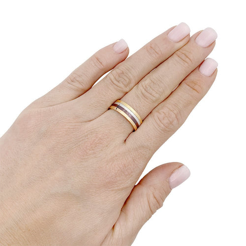 Bague 56 Bague Boucheron "My First Quatre", deux ors et acier. 58 Facettes 33324