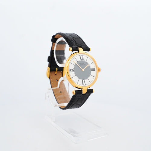 Montre CARTIER - Montre Must Vendôme - Grey White dial - LM 58 Facettes