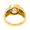 Bague 54 Bague Or jaune Perle, Emeraude 58 Facettes 4292217RV