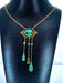 Collier Collier or jaune turquoises et perles fines, époque 1900 58 Facettes AB368