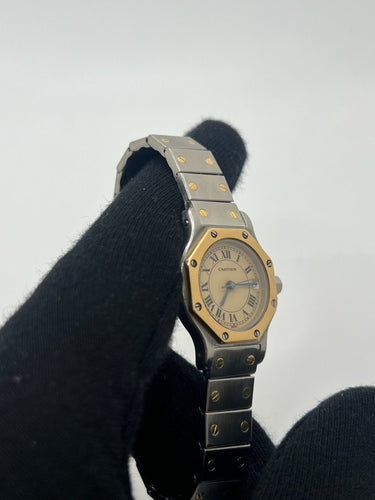 Montre Cartier Santos Octagon 28 mm / Révisée en 2025 / Excellent état 58 Facettes