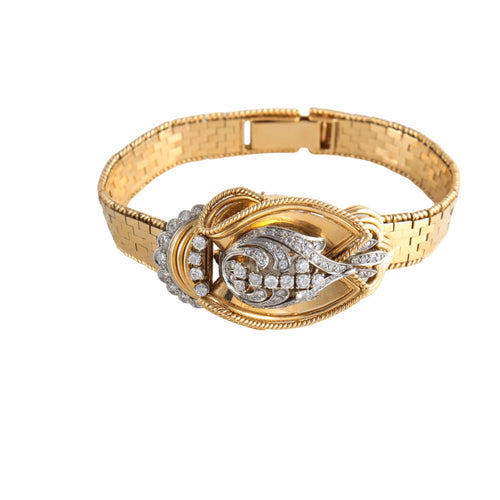 Montre Montre Rolex "dissimulée" or jaune diamants 58 Facettes