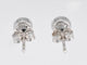 Boucles d'oreilles Boucles d'oreilles en or blanc avec un diamant taille brillant 58 Facettes 2090