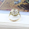 Bague 61 Bague vintage en or jaune et blanc avec diamants 58 Facettes 130006