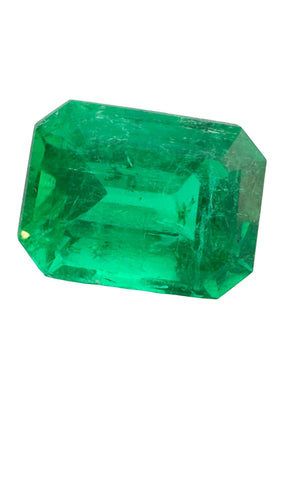 Pierres Émeraude de Colombie certifiée LFG de 3,19 carats 58 Facettes