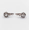 Dormeuses or blanc, diamants taille rose (circa 1900) 58 Facettes A05977