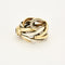 Bague 51 CHRISTOFLE - Bague en or jaune, blanc et citrine 58 Facettes ROM1292