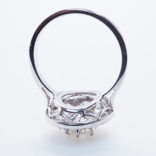 Bague 52 Bague Art Déco or jaune, platine, diamants 58 Facettes 4364