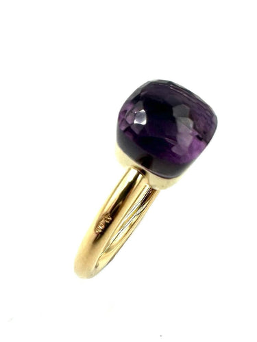 Bague 54 POMELLATO - bague Nudo Petit 2 ors et améthyste 58 Facettes