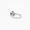 Bague 48 Bague platine et or gris avec diamant 58 Facettes GU58