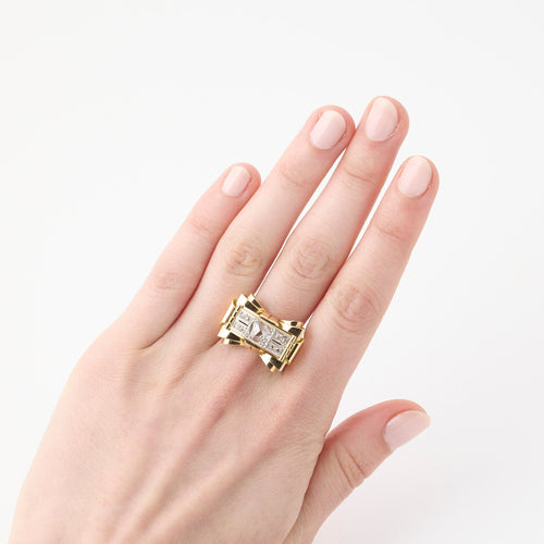 Bague Bague Tank 58 Facettes