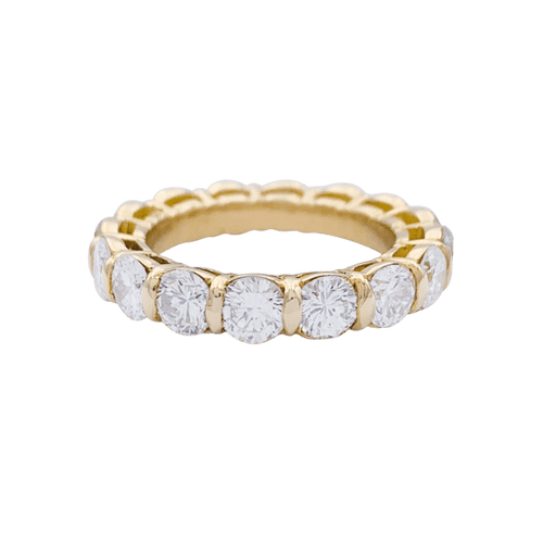 Bague 48 Alliance or jaune et diamants. 58 Facettes 32605