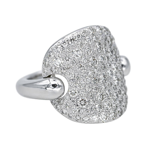 Bague 56 Pomellato  Bague Sabbia Or blanc Diamant 58 Facettes 4621184CN