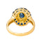 Bague 50 Bague  Pompadour  Or jaune Saphir, Diamant 58 Facettes 4624053CN
