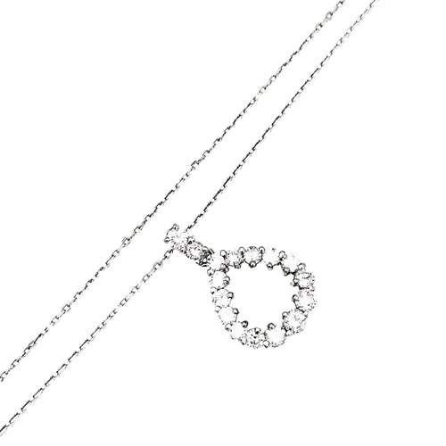 Collier Collier or blanc et diamants. 58 Facettes 35216