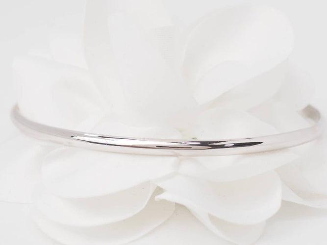 Bracelet Bracelet demi jonc en or blanc 58 Facettes F4855