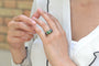 Bague 52.5 Bague vintage malachite et lapiz lazuli 58 Facettes 26963