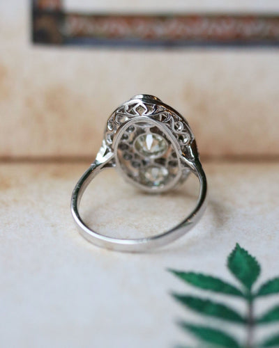 Bague 58 Bague Marquise Trilogie Diamants et Or Blanc 58 Facettes C2092