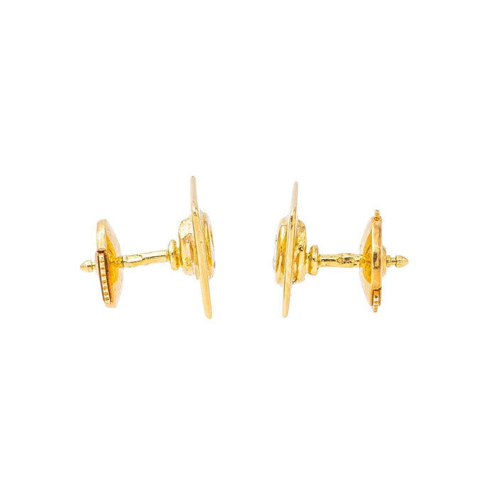 Boucles d'oreilles Boucles d'oreilles Puces Or jaune Diamant 58 Facettes 3013240CN