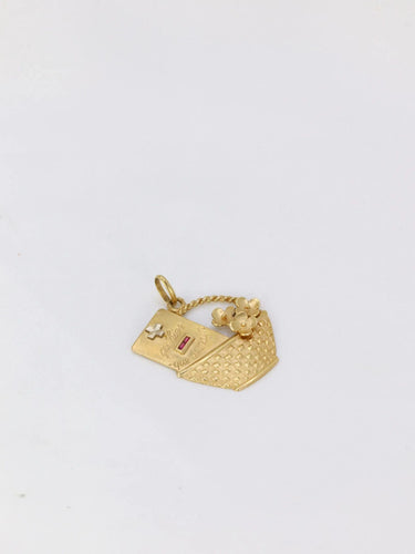 Pendentif Médaille amour Corbeille Augis, plus qu'hier moins que demain 58 Facettes J232