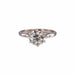 Bague 49.5 Solitaire diamant taille ancienne or blanc 58 Facettes 32700371