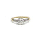 Bague 58 Solitaire or jaune platine diamants 58 Facettes 240312R