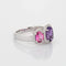 Bague 53 Bague Améthyste Tourmaline Rose Diamant Trilogy Estate 58 Facettes G12651