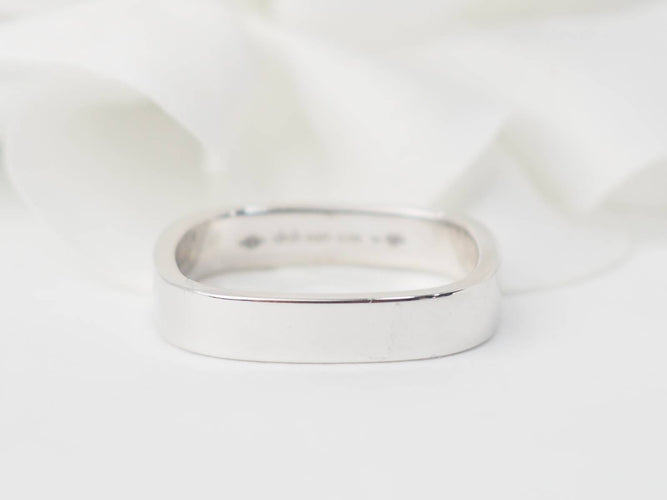 Bague 57 Bague Dinh Van carrée en or blanc 58 Facettes 32037