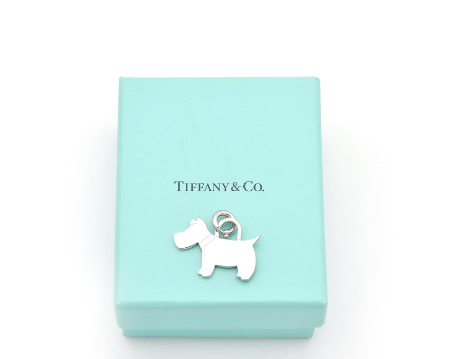 Pendentif Pendentif chien Tiffany en argent 58 Facettes