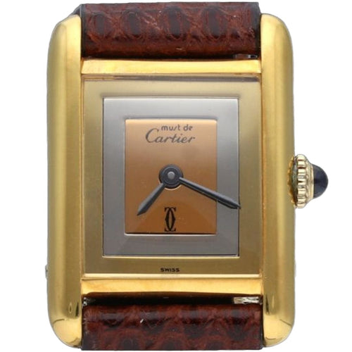 Montre Cartier Montre Tank Vermeil 58 Facettes MT42364