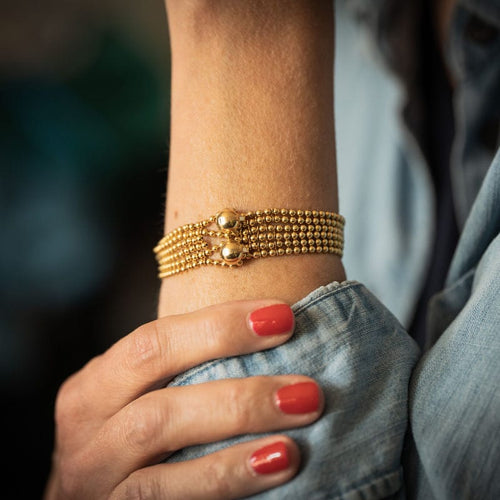 Bracelet CARTIER - Bracelet "Draperie" - en or jaune 18k 58 Facettes