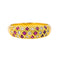 Bague 54 Bague Jonc Or jaune Diamant, Rubis 58 Facettes 4137830CN