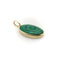 Pendentif Pendentif cercles concentriques en malachite Signature en or 14 carats 58 Facettes