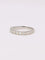 Bague 51 Alliance or blanc diamants 0,5 ct 58 Facettes J363