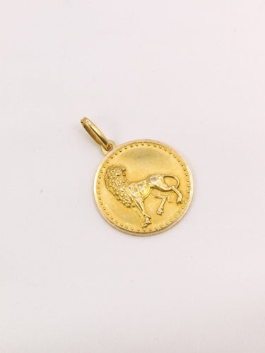 Pendentif Pendentif signe Lion or jaune 58 Facettes J464