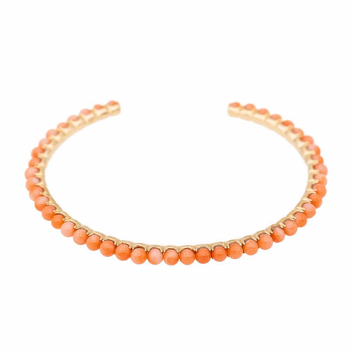 Bracelet Ginette NY Bracelet Jonc Maria Or rose Corail 58 Facettes 2656008CN