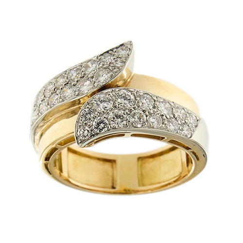 Ring mit Diamant-Faszie