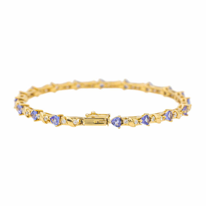 Bracelet Bracelet Or jaune Tanzanite 58 Facettes 3641123CN