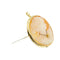 Pendentif Broche pendentif camée en or jaune 58 Facettes 37486