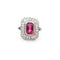 Bague Bague vintage tourmaline et diamants 58 Facettes 26431-26500