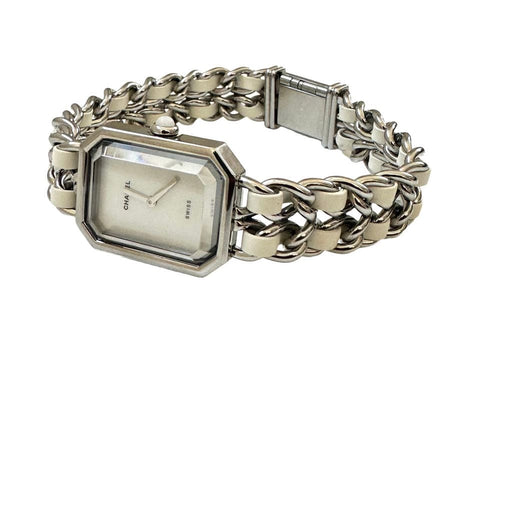 CHANEL - Montre Première en acier et cuir XXL 58 Facettes