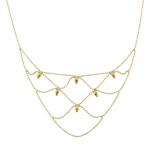 Collier Collier en maille or jaune 58 Facettes 36222
