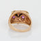 Bague Diamond Owl Ring Vintage 14k Yellow Gold Ruby Eyes Fine Jewelry Sz 7.5 58 Facettes G10213