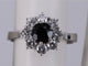 Bague 52 Bague Or blanc Diamant & Saphir 58 Facettes BA-49