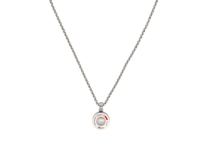 Collier collier CHOPARD pendentif happy  793087 or blanc 18k diamants 58 Facettes 267164