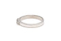 Bague 54 Bague contemporaine en or blanc sertie de diamants 58 Facettes A079