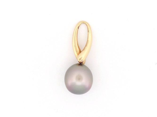 Pendentif vintage pendentif MAUBOUSSIN perle tahiti noire or jaune 58 Facettes 264701