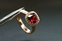 Bague 54 Bague Rhodolite Et Diamant Rose 58 Facettes