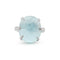 Bague Bague en or avec aigue-marine de 18,5 ct et diamants 58 Facettes