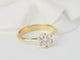 Bague 52 Bague solitaire en or jaune et diamant synthétique 58 Facettes 31902